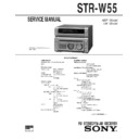 Sony MHC-W55, STR-W55 (serv.man2) Service Manual