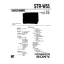 Sony MHC-W55, STR-W55 Service Manual