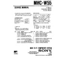 Sony MHC-W55 Service Manual