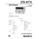Sony MHC-W770AV, STR-W770 Service Manual
