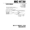 Sony MHC-W77AV Service Manual