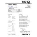 Sony MHC-WZ5 Service Manual