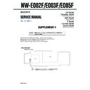 Sony NW-E002F, NW-E003F, NW-E005F (serv.man2) Service Manual