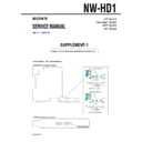 Sony NW-HD1 (serv.man2) Service Manual