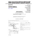 Sony NW-S202, NW-S202F, NW-S203F, NW-S205F (serv.man3) Service Manual