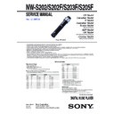 Sony NW-S202, NW-S202F, NW-S203F, NW-S205F Service Manual