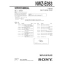 nwz-e053 service manual