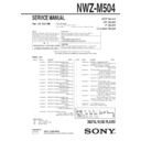 nwz-m504 service manual