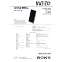 nwz-zx1 service manual