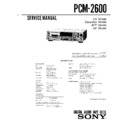 Sony PCM-2600 (serv.man2) Service Manual