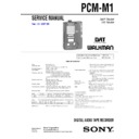 Sony PCM-M1 (serv.man2) Service Manual