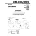 Sony PMC-D305, PMC-D305L (serv.man2) Service Manual