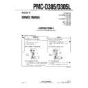 Sony PMC-D305, PMC-D305L (serv.man3) Service Manual