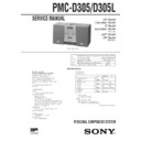 Sony PMC-D305, PMC-D305L Service Manual