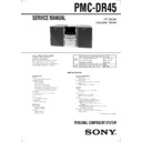 Sony PMC-DR45 Service Manual
