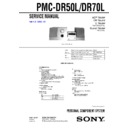 Sony PMC-DR50L, PMC-DR70L Service Manual