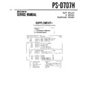 Sony PS-D707H (serv.man2) Service Manual