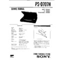 Sony PS-D707H Service Manual