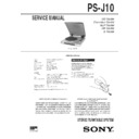 Sony PS-J10 (serv.man3) Service Manual