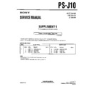 Sony PS-J10 (serv.man4) Service Manual