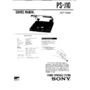 Sony PS-J10 Service Manual