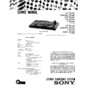 Sony PS-LX100, PS-LX120D, PS-LX285 Service Manual