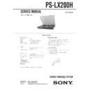 Sony PS-LX200H (serv.man2) Service Manual