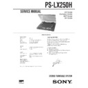 Sony PS-LX250H Service Manual