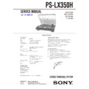 Sony PS-LX350H (serv.man2) Service Manual