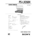 Sony PS-LX350H Service Manual
