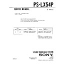 ps-lx54p service manual