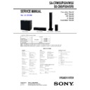 Sony SA-CRW55, SA-P55H, SA-W55, SS-CN5, SS-F55H, SS-SR5 Service Manual