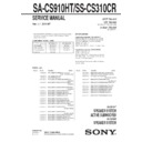 Sony SA-CS910HT, SS-CS310CR Service Manual
