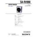 sa-rv990 service manual