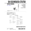 Sony SA-SC8, SA-WS8, SS-CT8, SS-TS8 Service Manual
