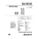 Sony SA-VA100 (serv.man2) Service Manual