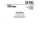 Sony SA-VA3 (serv.man3) Service Manual
