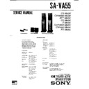 Sony SA-VA55 Service Manual