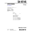 Sony SA-VE145 Service Manual