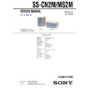 Sony SA-VE2M, SS-CN2M, SS-MS2M Service Manual