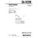 Sony SA-VE2M Service Manual