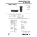 Sony SA-VE302, SA-VE305, SA-W305G, SS-CN305, SS-V305 Service Manual