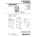 Sony SA-VE345, SA-WMS345, SS-CN345, SS-V345 Service Manual