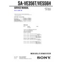 Sony SA-VE356T, SA-VE556H, SA-WMS356, SA-WMS366, SA-WMS556, SA-WMS566 Service Manual