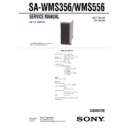 Sony SA-VE356T, SA-VE556H, SA-WMS356, SA-WMS556 Service Manual