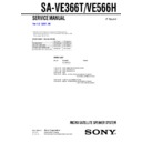 Sony SA-VE366T, SA-VE566H Service Manual