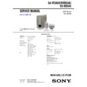 Sony SA-VE545H, SA-WMS545, SS-MS545 Service Manual