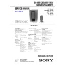 Sony SA-VE812ED, SA-VE815ED, SA-WMS815, SS-MS815 Service Manual