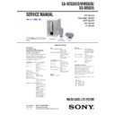 Sony SA-VE835ED, SA-WMS835, SS-MS835 Service Manual