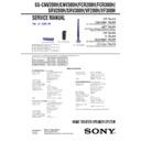 Sony SA-VS200H, SA-VS300H, SS-CNV200H, SS-CNV300H, SS-SRV200H, SS-SRV300H, SS-VF200H, SS-VF300H Service Manual